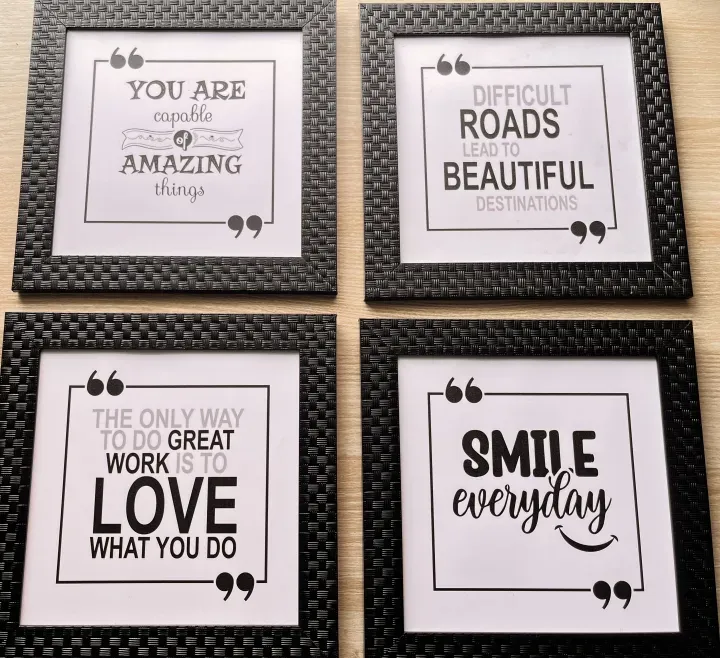 Inspirational Quote Frame (4 pcs set)