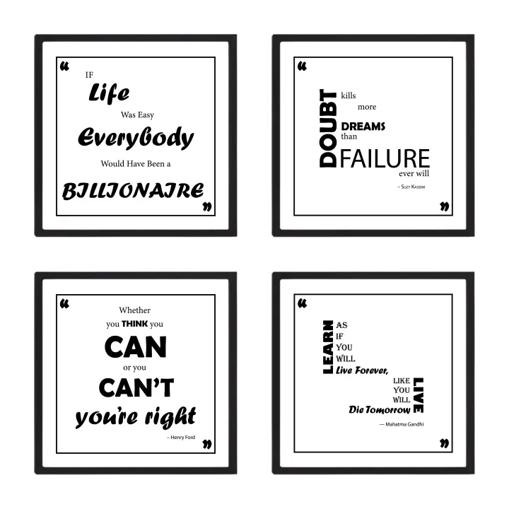 Doubt and Failure (4 pcs set)