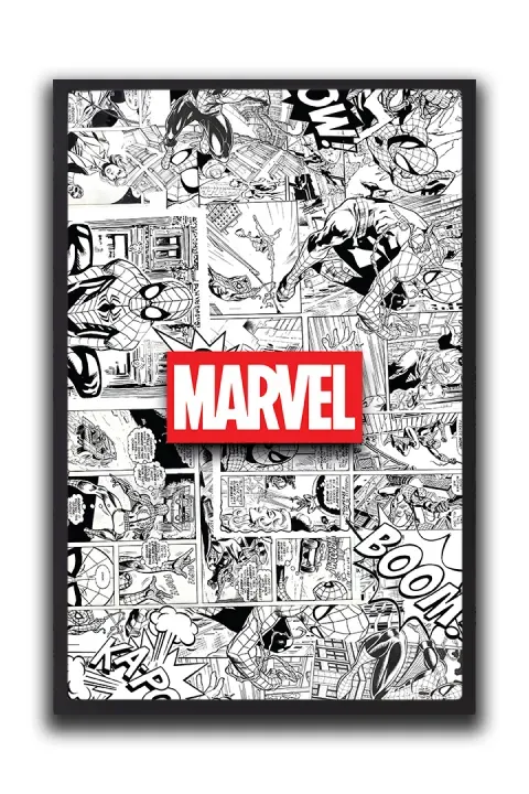 Marvel Spider-Man Comic Collage
