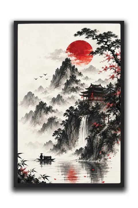 Japanese Mountain Landscape
