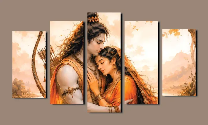 Lord Ram & Sita (5 pcs set)