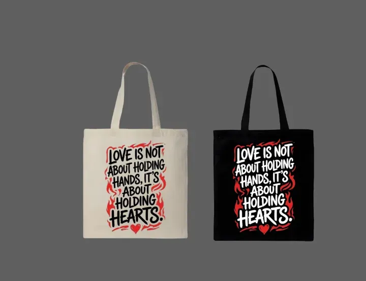 Love is about Holding Hearts