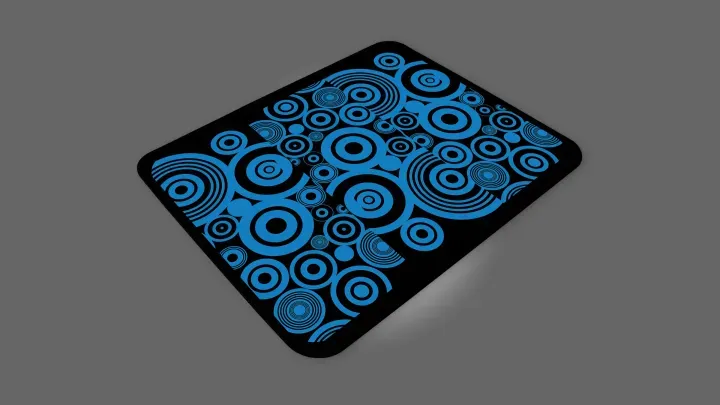 Blue Geometric Circle