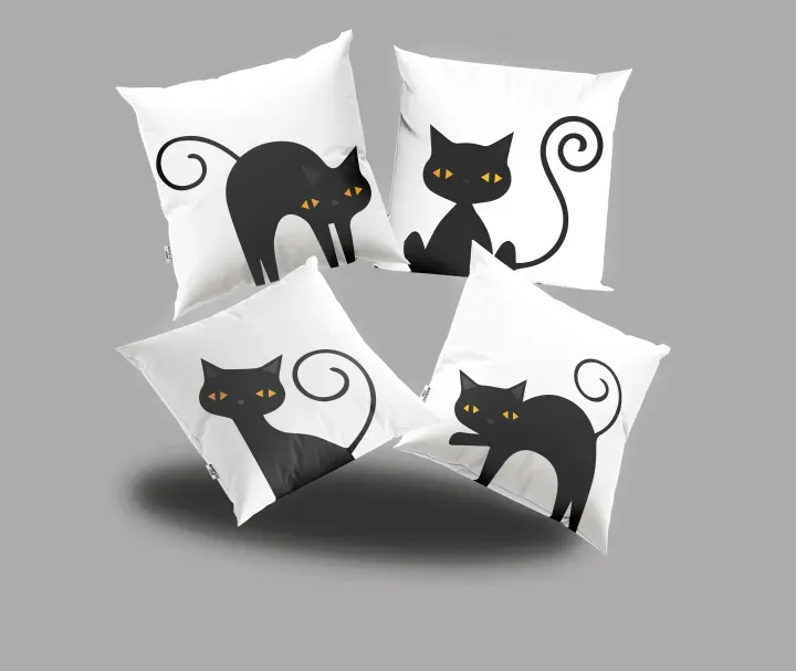 Minimalist Black Cat